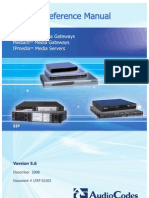 LTRT-52303 Product Reference Manual For SIP Gateways and Media Servers Ver 5.6