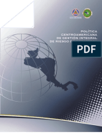 Política Centroamericana de Gestión Integral de Riesgo PCGIR