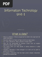 Information Technology Unit-1: Neha Asthana, IT Lecturer 1