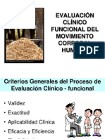 Evaluacion Clinico Funcional Del Movimiento Corporal Humano