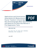 Applications and Uncertainties Associated With Measurements Using FTIR Spectrometry