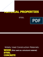 Material and Sectional Properties - Steel