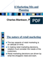 Retail Marketing Mix and Planning