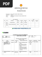 ITP C 005 (Structural Concrete)