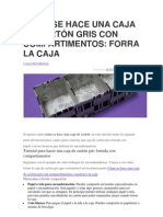 Cómo Se Hace Una Caja de Cartón Gris Con Compartimentos