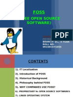 (Free Open Source Software) : Presented by