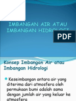 Imbangan Air/ Hidrologi