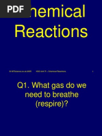 Chemical Reactions: © Ntscience - Co.Uk 2005 Ks3 Unit 7F - Chemical Reactions 1