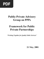 Public-Private Advisory Group On Ppps Framework For Public Private Partnerships