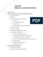 Civil Procedure Structural Outline