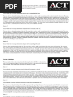 Act Writing Rubric