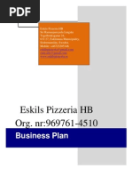 Business Plan Template Pizzeria