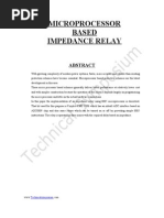 Microprocessor Based Impedance Relay: Technicalsymposium