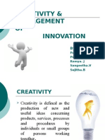 Creativity and Innovation Management