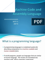 Machine Code and Assembly Language