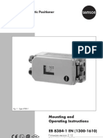 Series 3730 Electropneumatic Positioner Type 3730-1: Mounting and Operating Instructions EB 8384-1 EN (1300-1610)