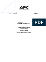 APC SmartUps 1500 RM 2U Users Manual