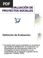 Evaluación de Proyectos Sociales 2009