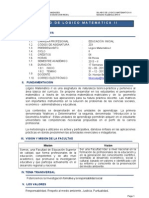 Silabo Logico Matematico II Inicial 2013-II