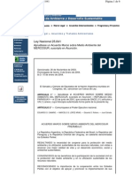 Acuerdo Marco Sobre Medio Ambiente Del Mercosur Ley - 25841