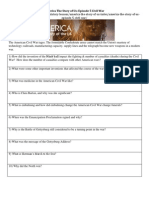 America The Story of Us Episode 5civil War Worksheet