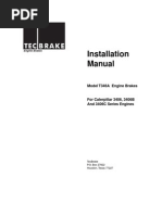 Tecbrake Installation Guide For Caterpillar 3406, 3406B and 3406C