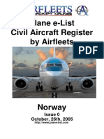 Civil Airfleets Register - Norway