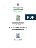 Plan de Manejo Ambiental Hda La Clara Angelopolis 2005