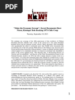 Democracy Now! - Make The Economy Scream Secret Documents Show Nixon, Kissinger Role Backing 1973 Chile Coup Tuesday, September 10, 2013