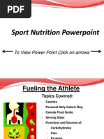 Sport Nutrition Powerpoint