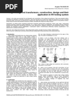 HV Test Transformers