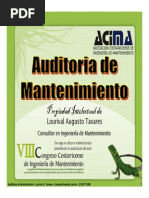 AuditoriasdeMantenimientoLourivalTavares PDF