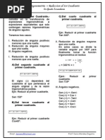 Trigo Reduccion Al Primer Cuadrante 1ro Sec