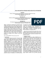 Fuzzy Logic Control For Single Phase Multilevel Inverter