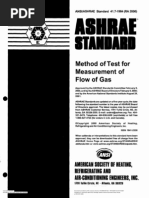 ASHRAE 3method of Test For Measurement of Flow Gas