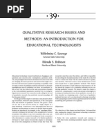 39 Qualitative Research Issues and Methods