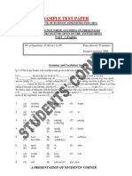 IBA Sample Test Paper