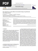 Axial Effects of Borehole Design