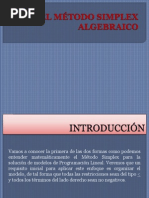 El Método Simplex Algebraico