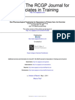 Non-Pharmacological Treatments For Depression in Primary Care - An Overview