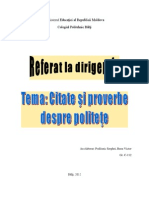 CItate Si Proverbe Despre Politete