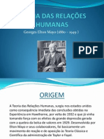 Teoria Das Relações Humanas