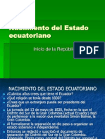 Nacimiento Del Estado Ecuatoriano