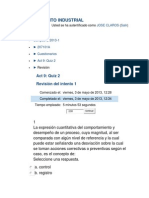 Quiz 2 Mantenimiento Industrial