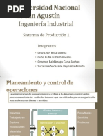 Planeamiento y Control de Operaciones.... CAP 1 SP