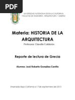 Reporte de Lectura Grecia