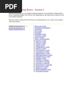 English Speaking Basics 1