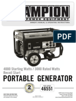 Champion 4000 Watt 46551 - Manual-English