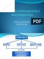 Variables Dependientes e Independientes