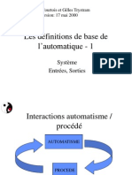 Definitions de Base de L'automatique